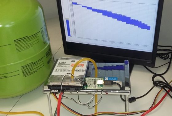 la récupération de données sur un disque dur à l'hélium